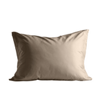 Zelesta Deluxe Uni Satin Coton Taie d'Oreiller Set de 2 - Brun Noyer