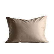Zelesta Deluxe Uni Satin Coton Taie d'Oreiller Set de 2 - Brun Noyer