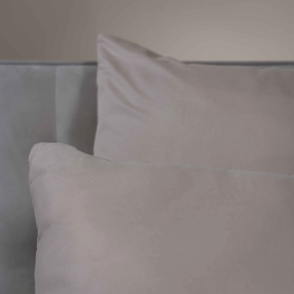 Zelesta Comfort Uni Taie d'Oreiller Set de 2 - Taupe