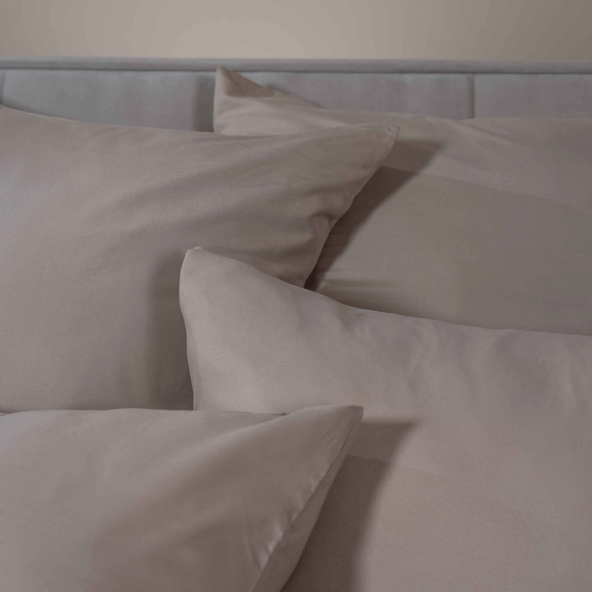 Zelesta Comfort Uni Taie d'Oreiller Set de 2 - Taupe