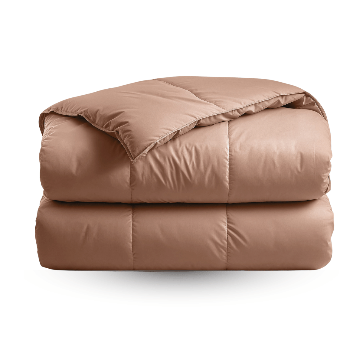 Couette Zelesta Deluxe Uni Satin Coton - Rouge Terre