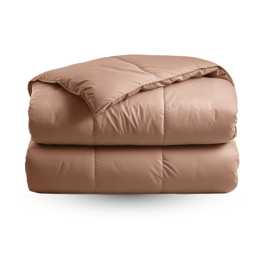Couette Zelesta Deluxe Uni Satin Coton - Rouge Terre
