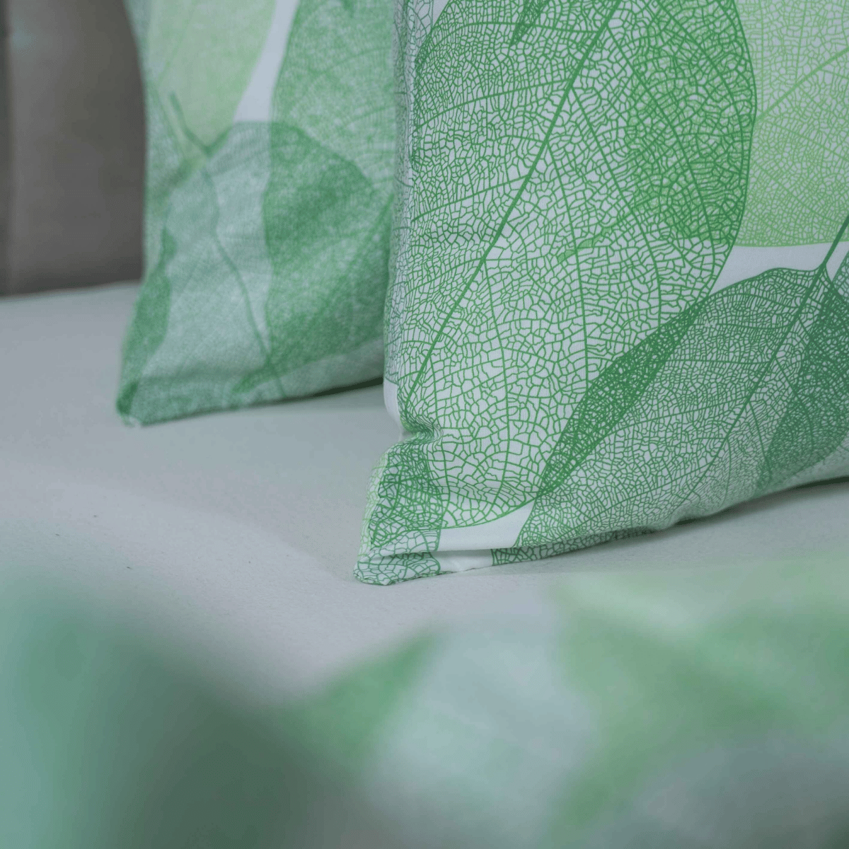 Zelesta Comfort Design Taie d'Oreiller Set de 2 - Fresh Leaf