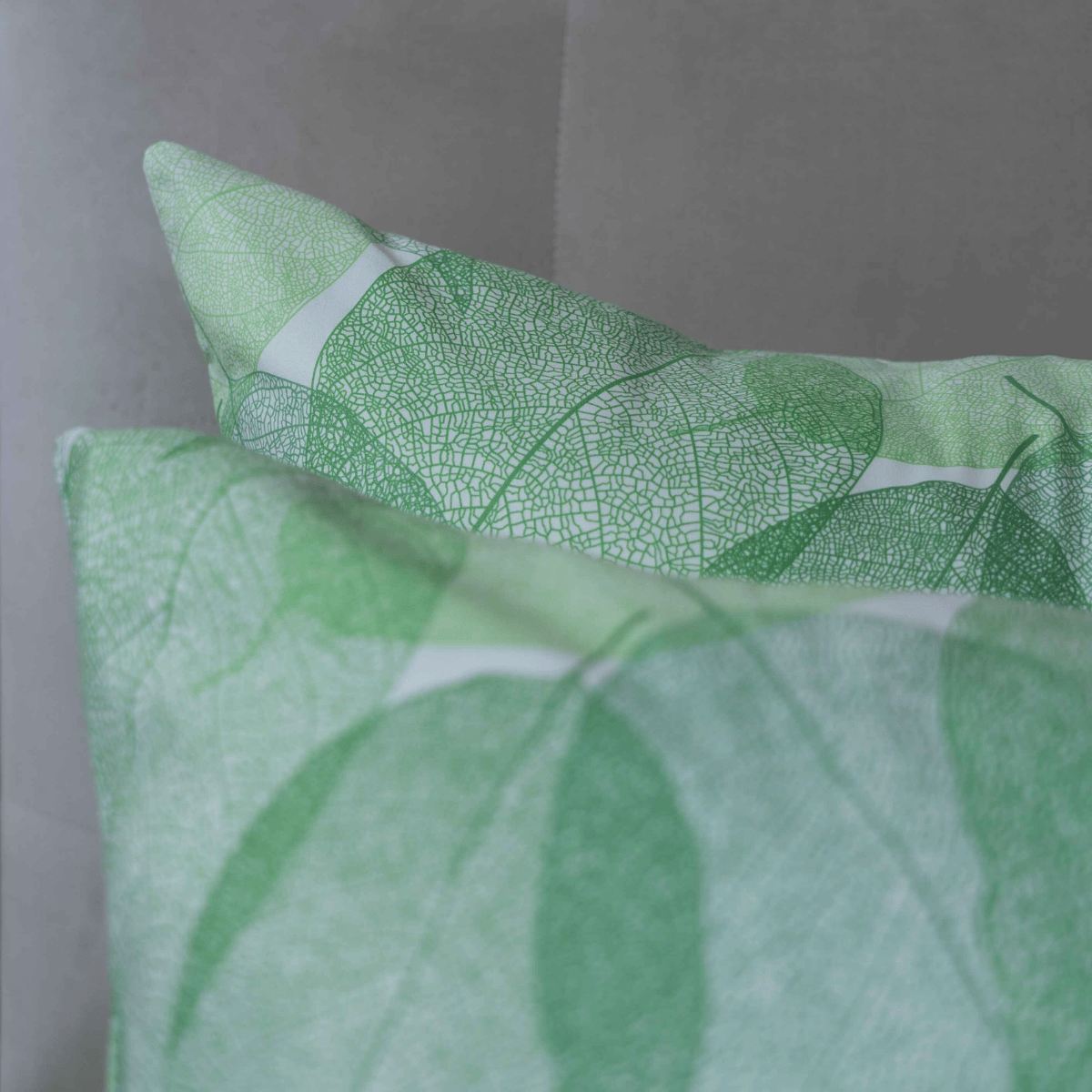 Zelesta Comfort Design Taie d'Oreiller Set de 2 - Fresh Leaf