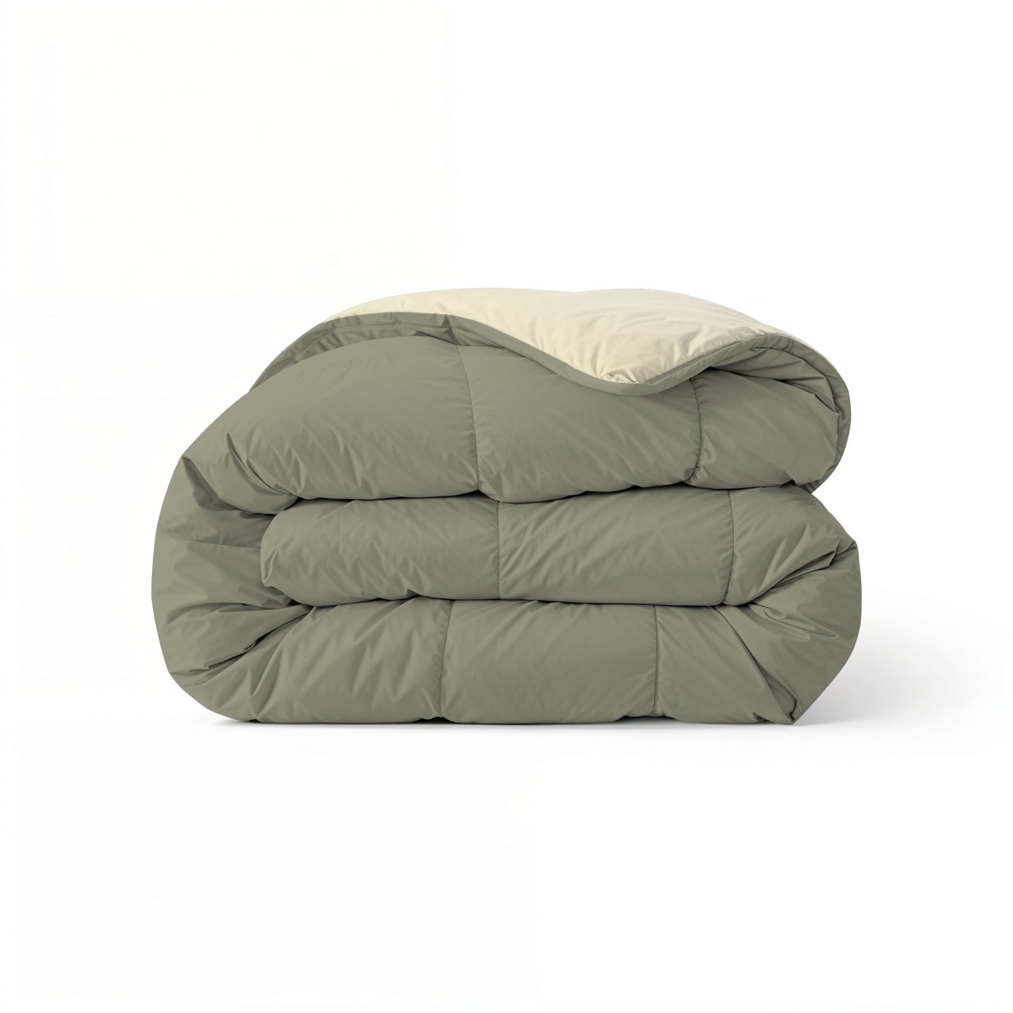 Couette Zelesta Comfort Duo - Vert Olive & Crème