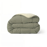 Couette Zelesta Comfort Duo - Vert Olive & Crème