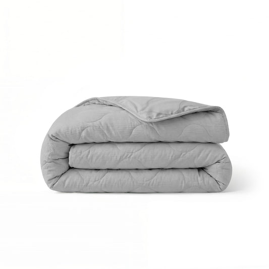 Couette d'été spéciale en mousseline Zelesta - Gris clair