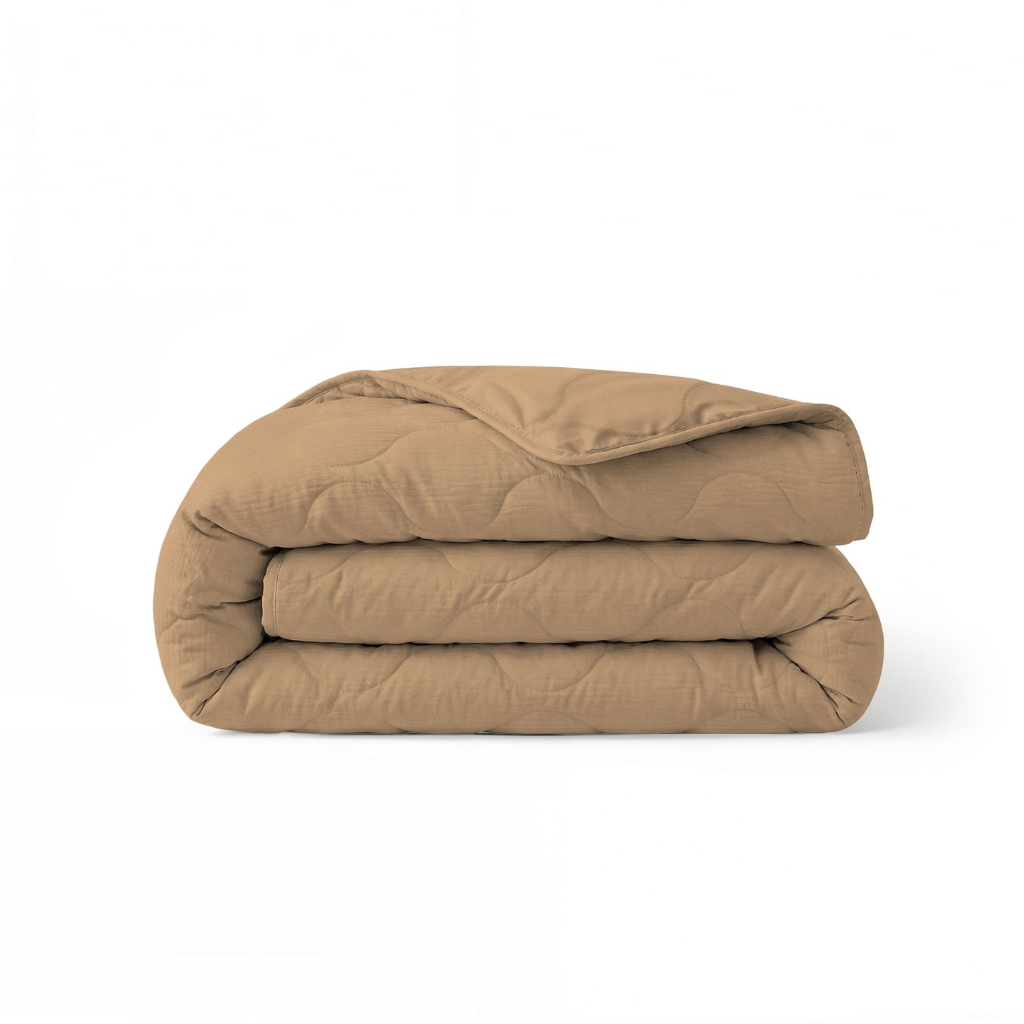 Couette d'été spéciale en mousseline Zelesta - Beige doux chaud