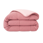 Zelesta Comfort Structure Seersucker Bettdecke - Rosa & Hellrosa