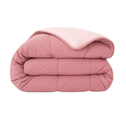 Zelesta Comfort Structure Seersucker Bettdecke - Rosa & Hellrosa