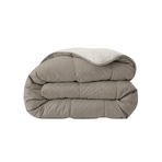 Zelesta Comfort Structure Seersucker Bettdecke - Taupe & Beige