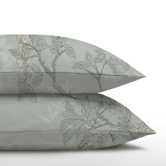 Zelesta Everyday Housse de Coussin Design Lot de 2 - Aqua Forest