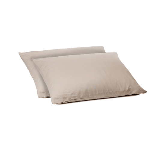 Zelesta Comfort Uni Taie d'Oreiller Set de 2 - Taupe