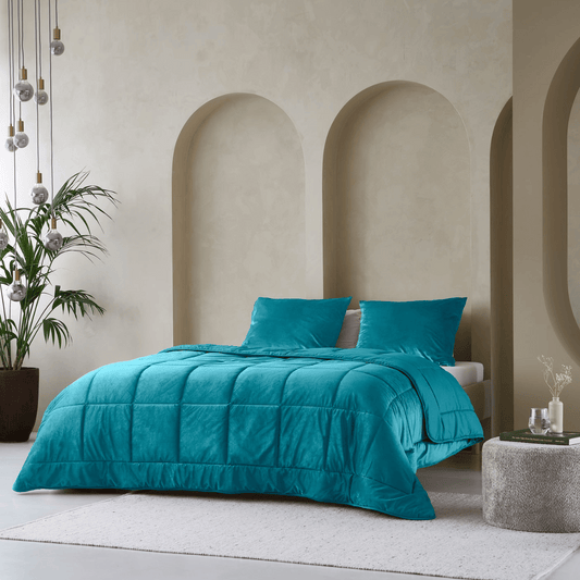 Couette spéciale Zelesta Velvet - Pétrole