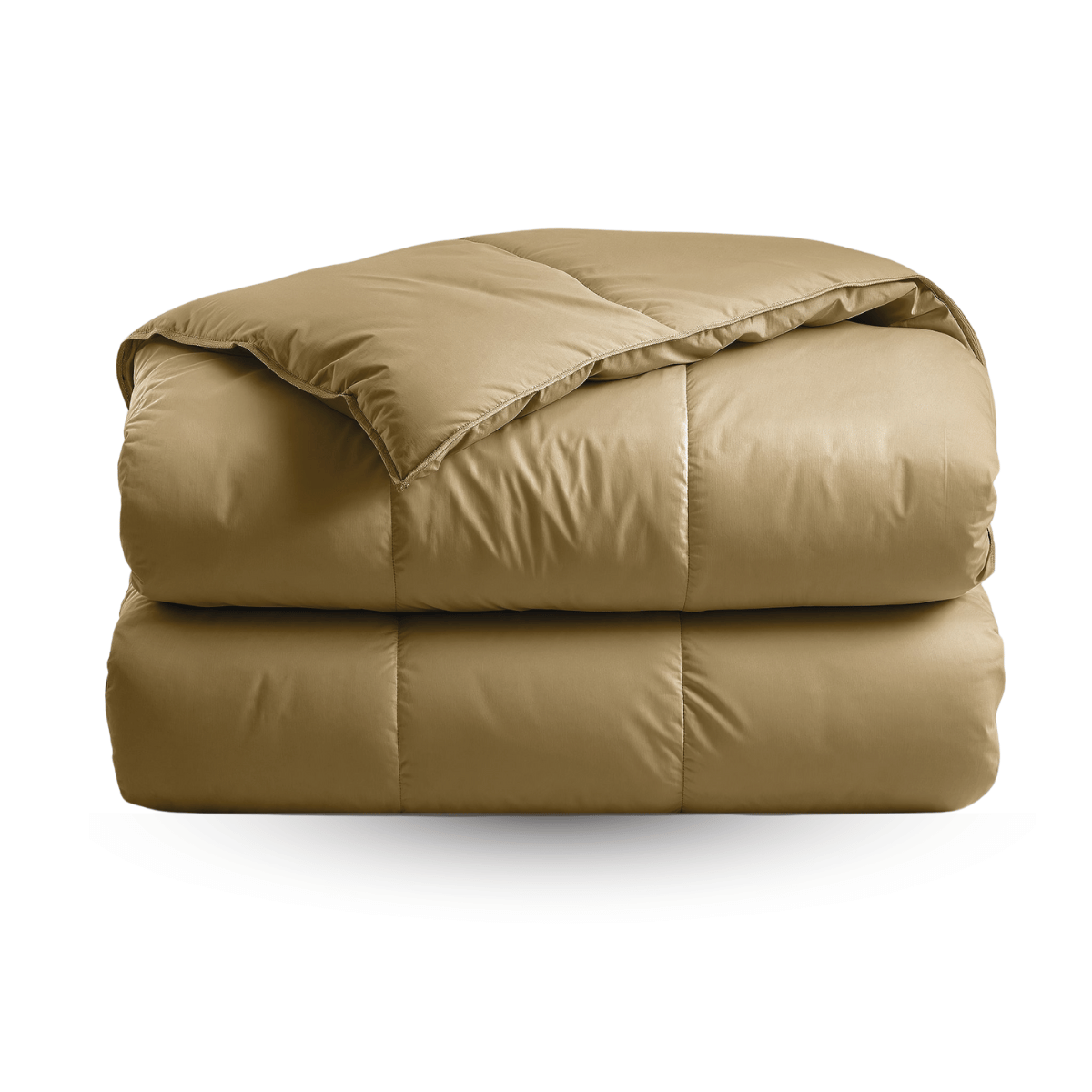 Couette Zelesta Deluxe Uni Satin Coton - Jaune Ocre