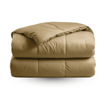 Couette Zelesta Deluxe Uni Satin Coton - Jaune Ocre