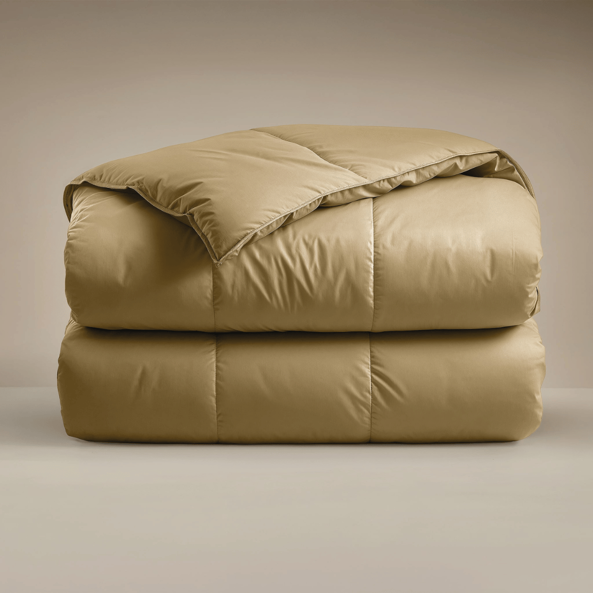 Couette Zelesta Deluxe Uni Satin Coton - Jaune Ocre