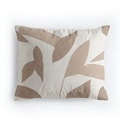 Ensemble de 2 taies d'oreiller en coton design Zelesta Pure - Beige Automne