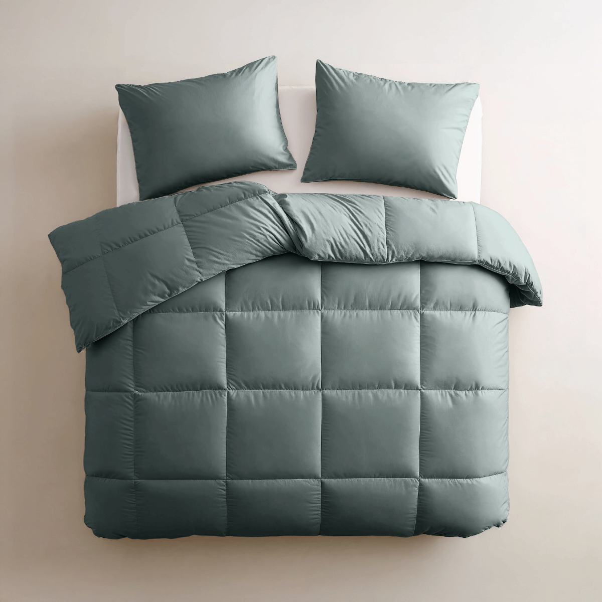 Couette Zelesta Deluxe Uni Satin Coton - Vert