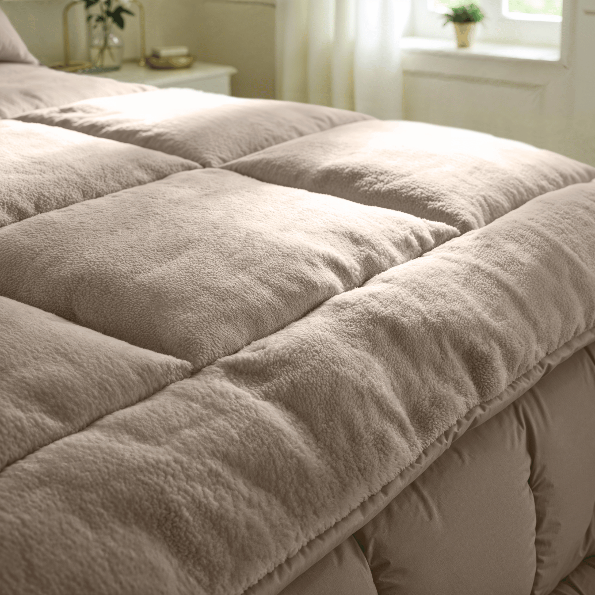 Couette spéciale Zelesta Teddy - Taupe