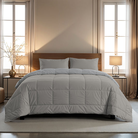Zelesta Comfort Duo 4-Season Duvet - Grey & Soft Grey