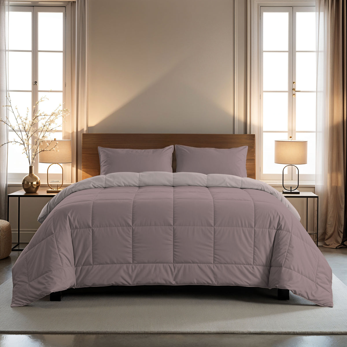Zelesta Comfort Duo Couette 4 Saisons - Rose & Rose Clair