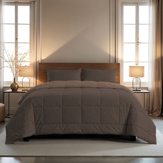 Couette Zelesta Comfort Duo - Marron Chocolat & Moka