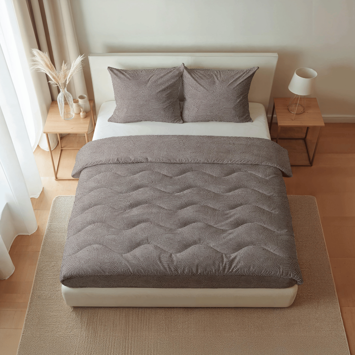 Zelesta Pure Design Cotton Pillowcase - Set Of 2 Brown Animal