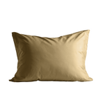 Zelesta Deluxe Uni Satin Coton Taie d'Oreiller Set de 2 - Jaune Ocre