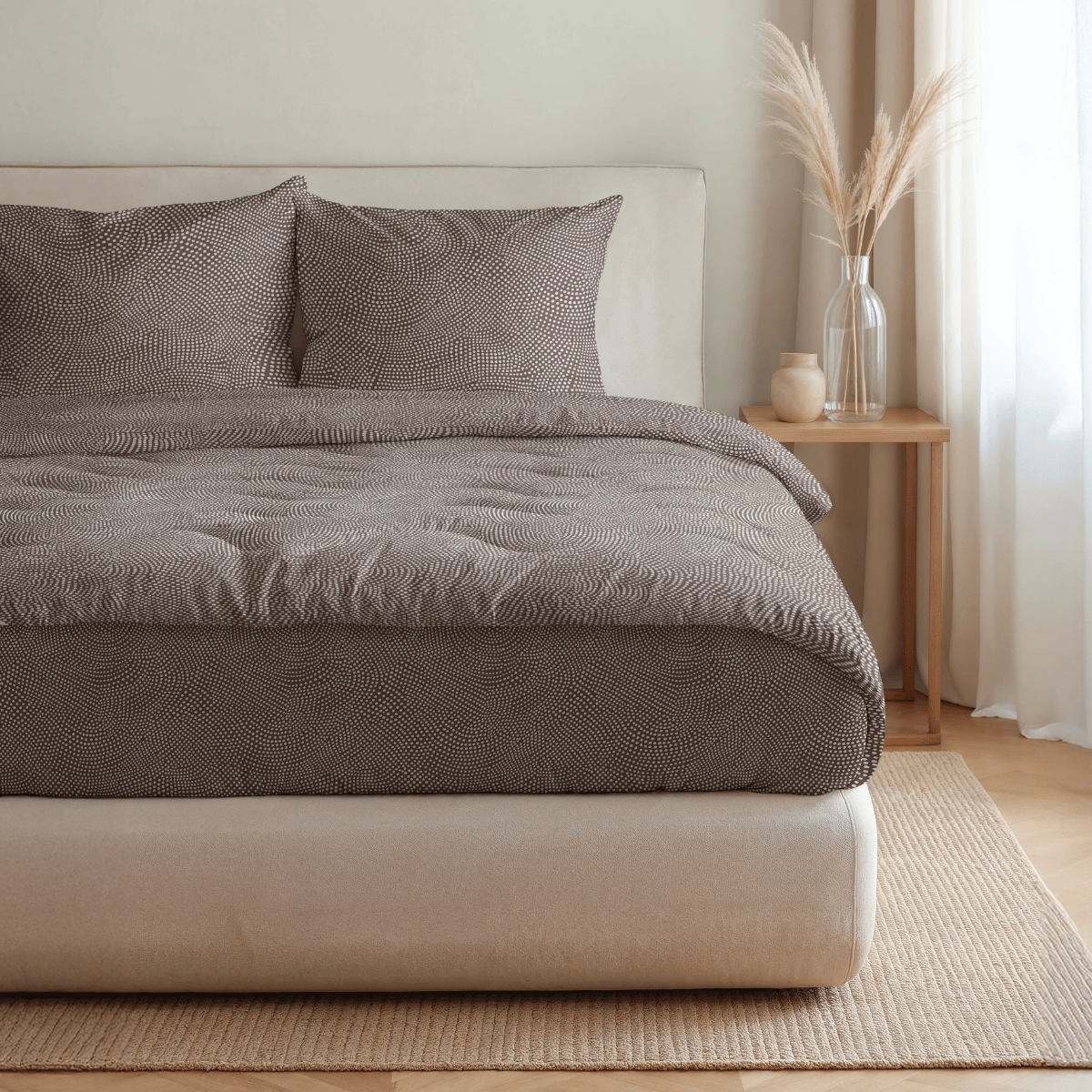 Couette en coton design Zelesta Pure - Animal marron