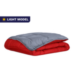 Zelesta Everyday Duo Couette d'été - Anthracite & Rouge