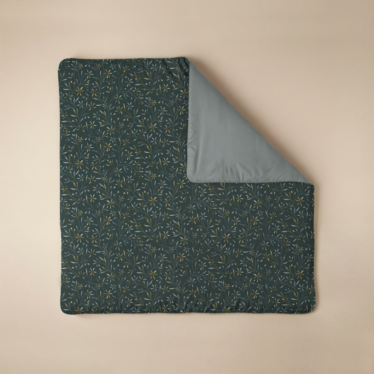 Zelesta Comfort Design Seamless Duvet - Delicate Floral Green