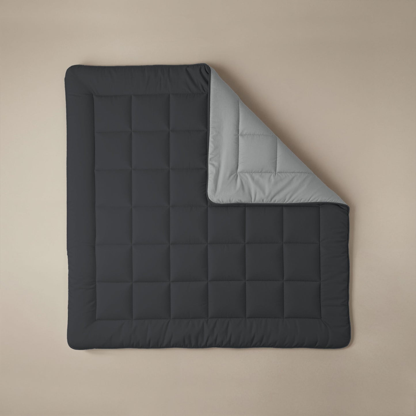 Couette Zelesta Comfort Duo - Noir Doux & Gris Argenté