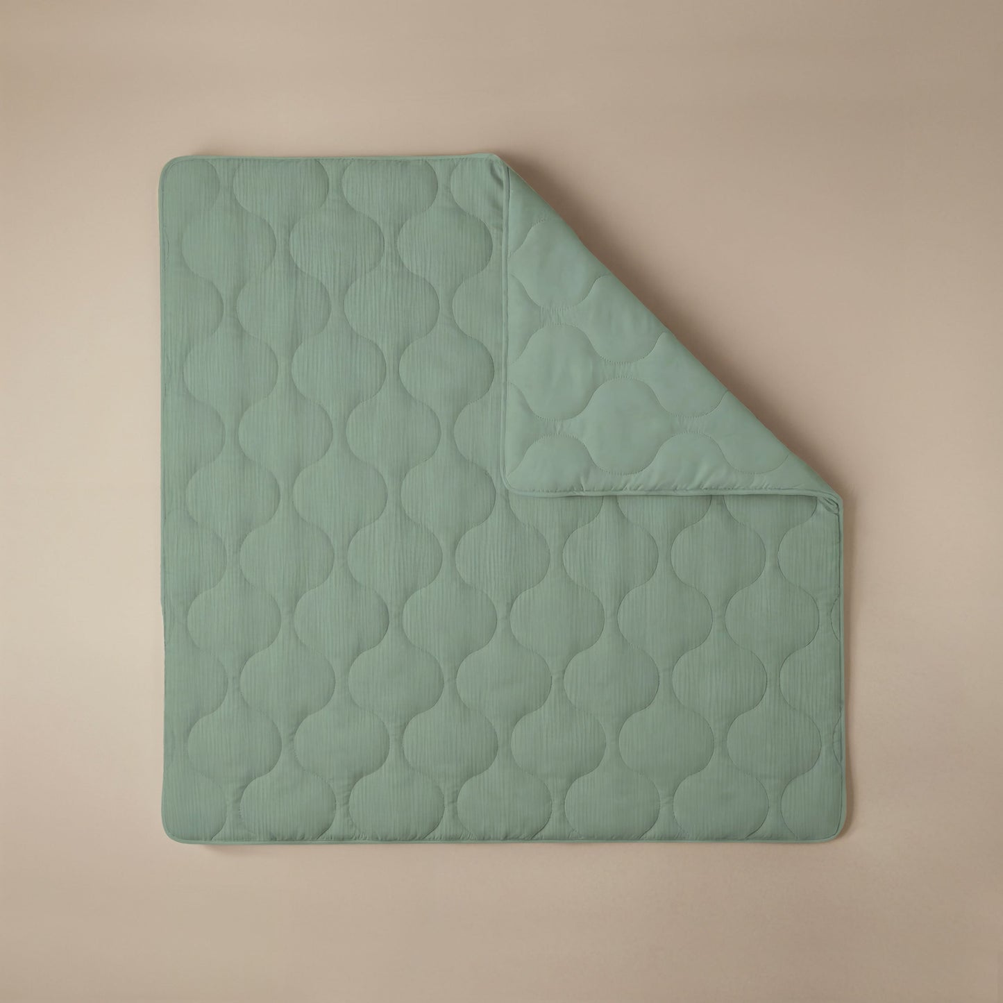 Couette d'été spéciale en mousseline Zelesta - Vert eucalyptus
