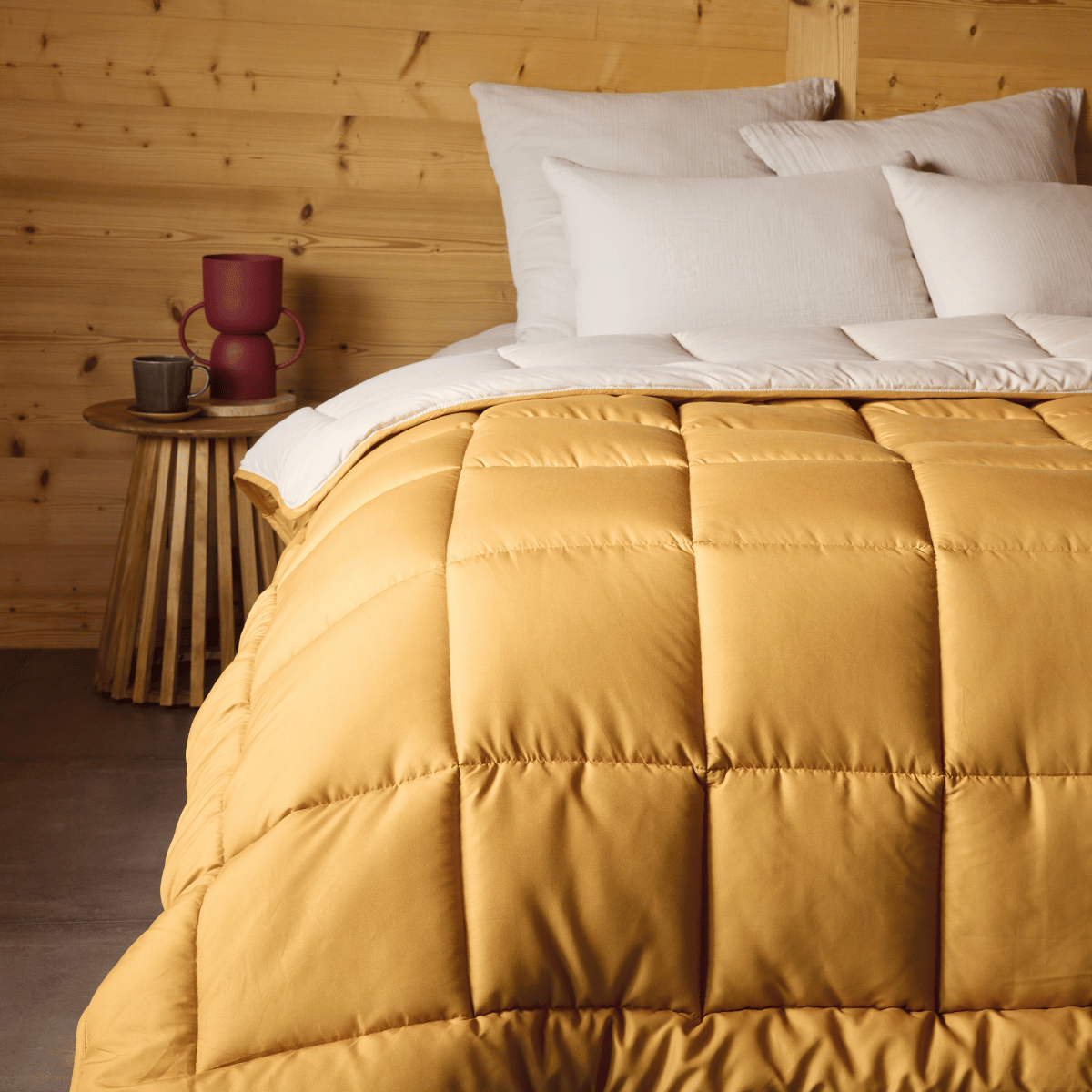Zelesta Everyday Duo Couette - Jaune Ocre & Lin