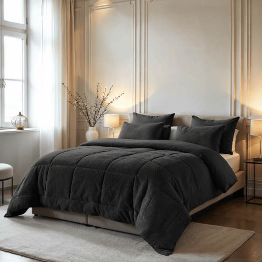 Couette spéciale Zelesta Teddy - Anthracite