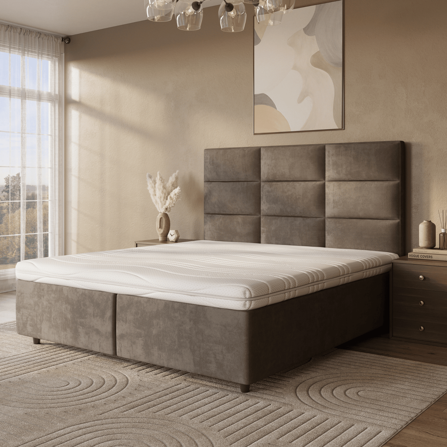 Zelesta Mattress Topper - Hybrid Cold Foam Aloe Vera Cover image