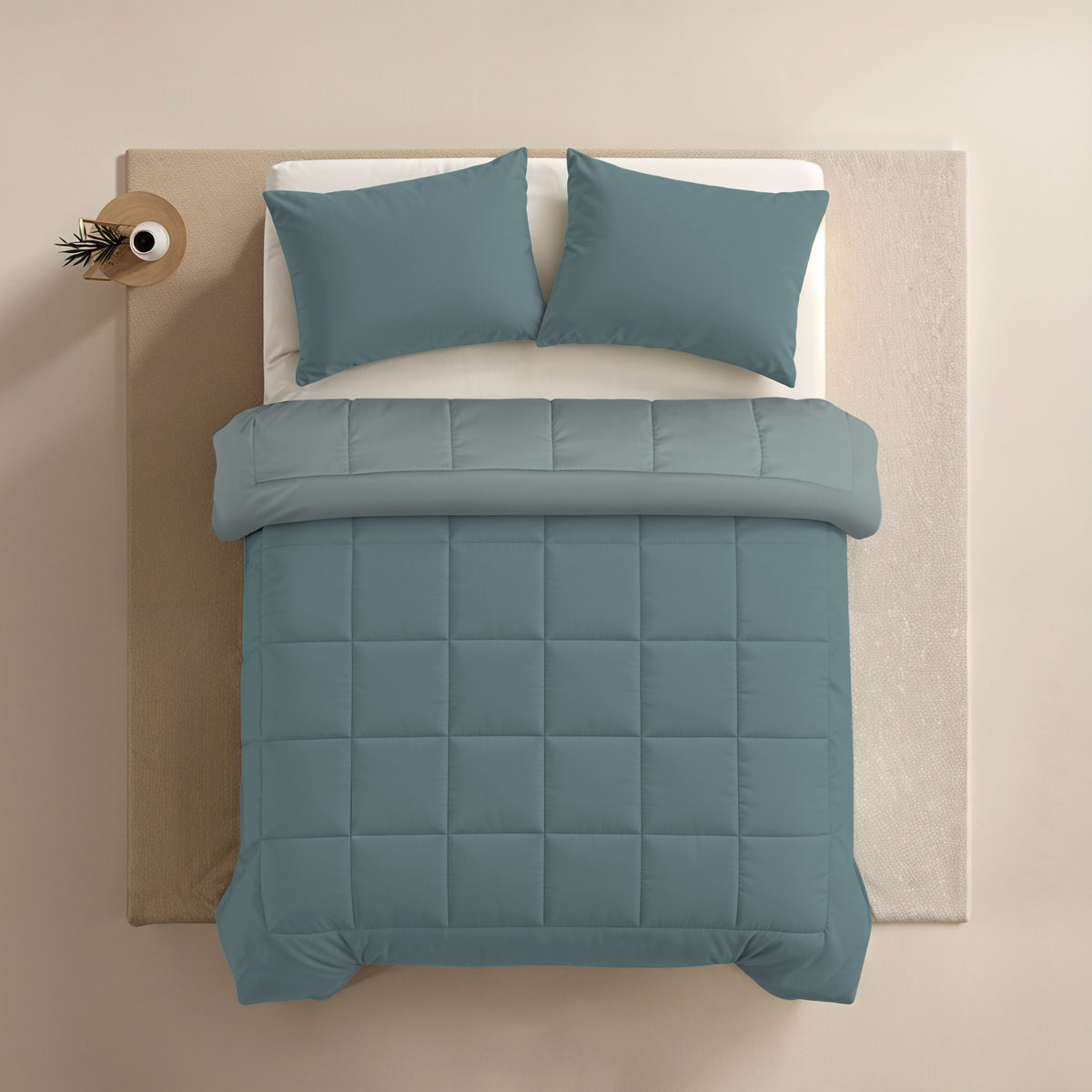 Zelesta Comfort Duo 4-Jahreszeiten Bettdecke - Blaugrün & Blau