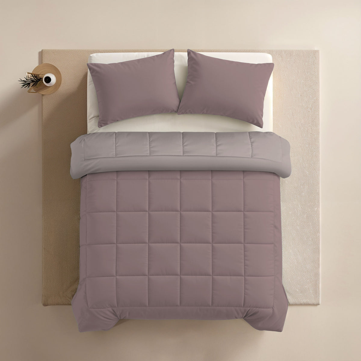 Zelesta Comfort Duo Couette 4 Saisons - Rose & Rose Clair