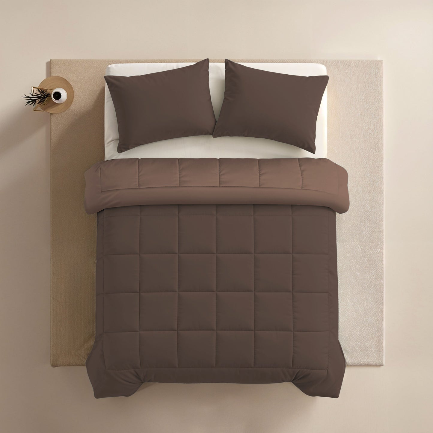 Couette Zelesta Comfort Duo - Marron Chocolat & Moka