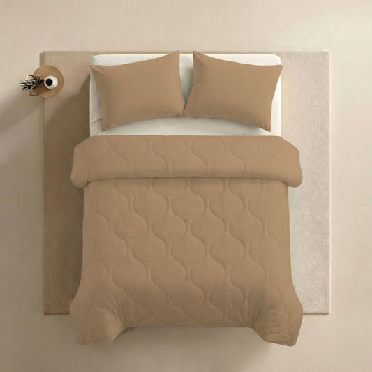 Zelesta Special Muslin Kissenbezug-Set, 2 Stück – Warmes, weiches Beige
