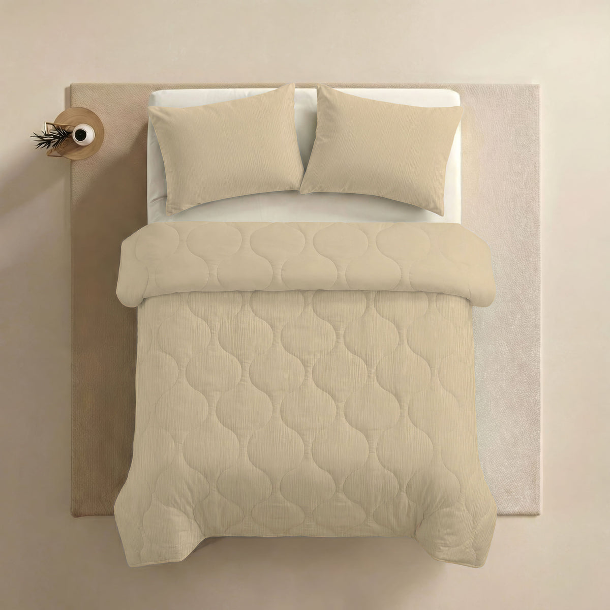 Zelesta Special Muslin Pillowcase Set Of 2 - Soft Butter Yellow