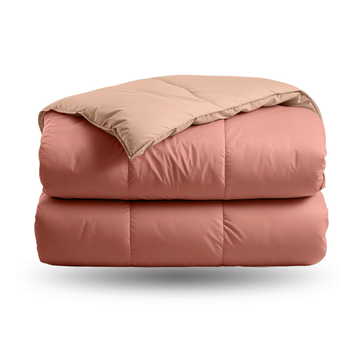 Couette Zelesta Deluxe Duo en coton percale - Saumon & Pêche