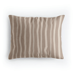 Ensemble de 2 taies d'oreiller en coton design Zelesta Pure - Rayures marron