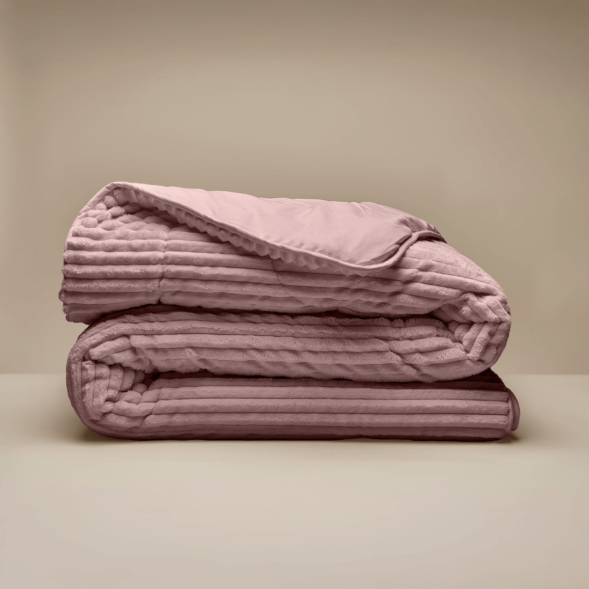 Couette Zelesta Special Teddy Groove - Vieux Rose