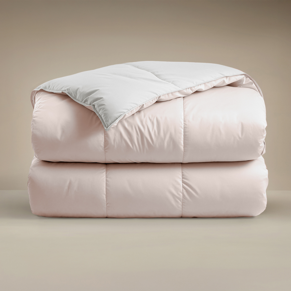 Couette Zelesta Deluxe Duo en coton percale - Soie et crème