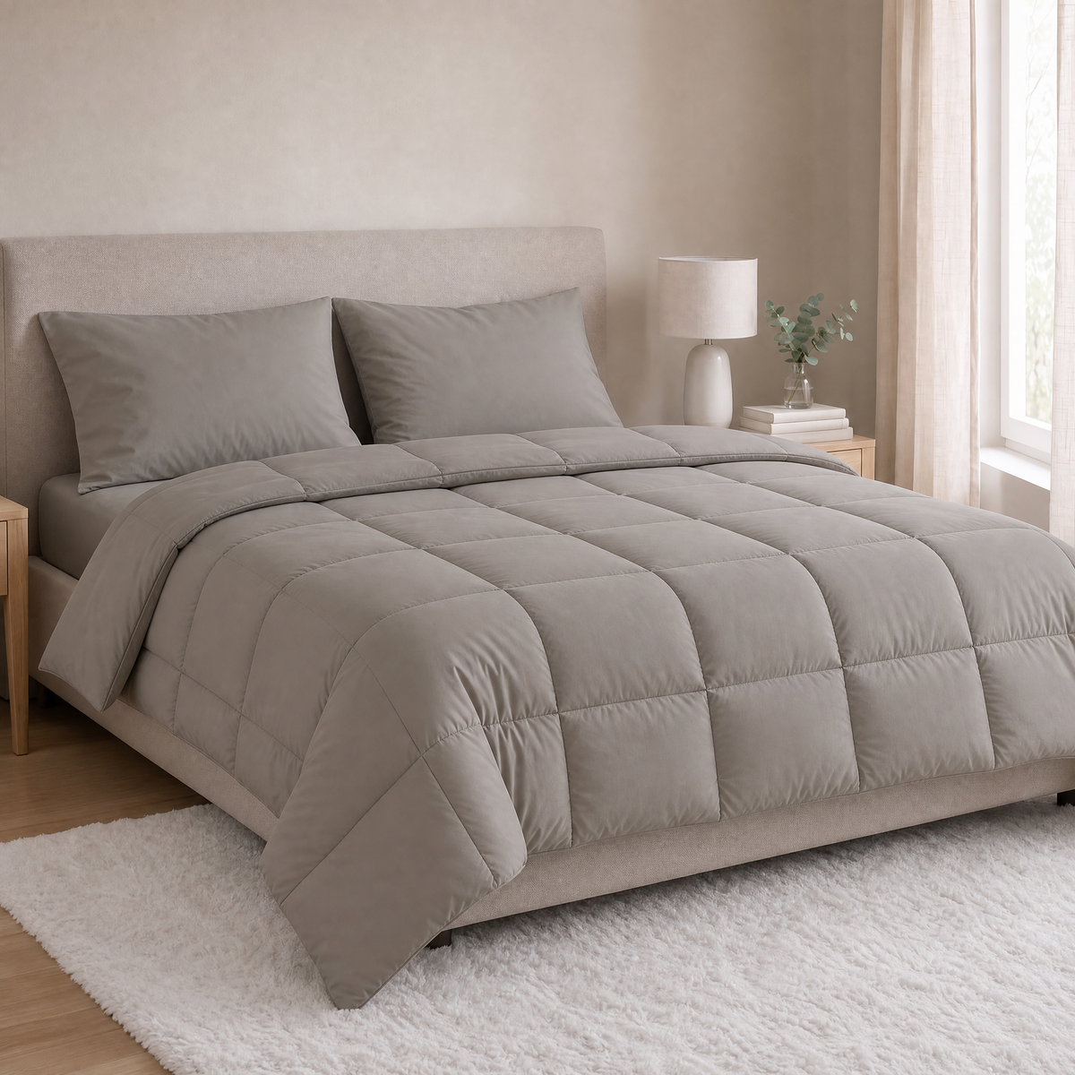 Zelesta Everyday Uni Pillowcase Set Of 2 - Soft Grey