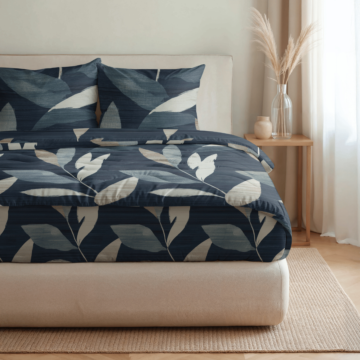 Couette en coton Zelesta Pure Design - Feuilles sombres