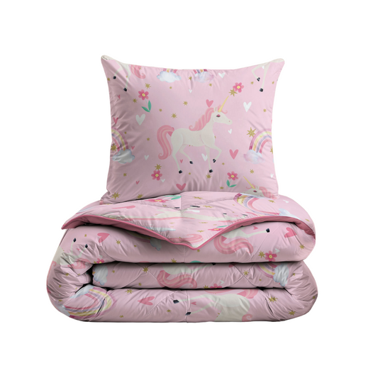 Couette Zelesta Comfort Kids - Licorne Arc-en-ciel