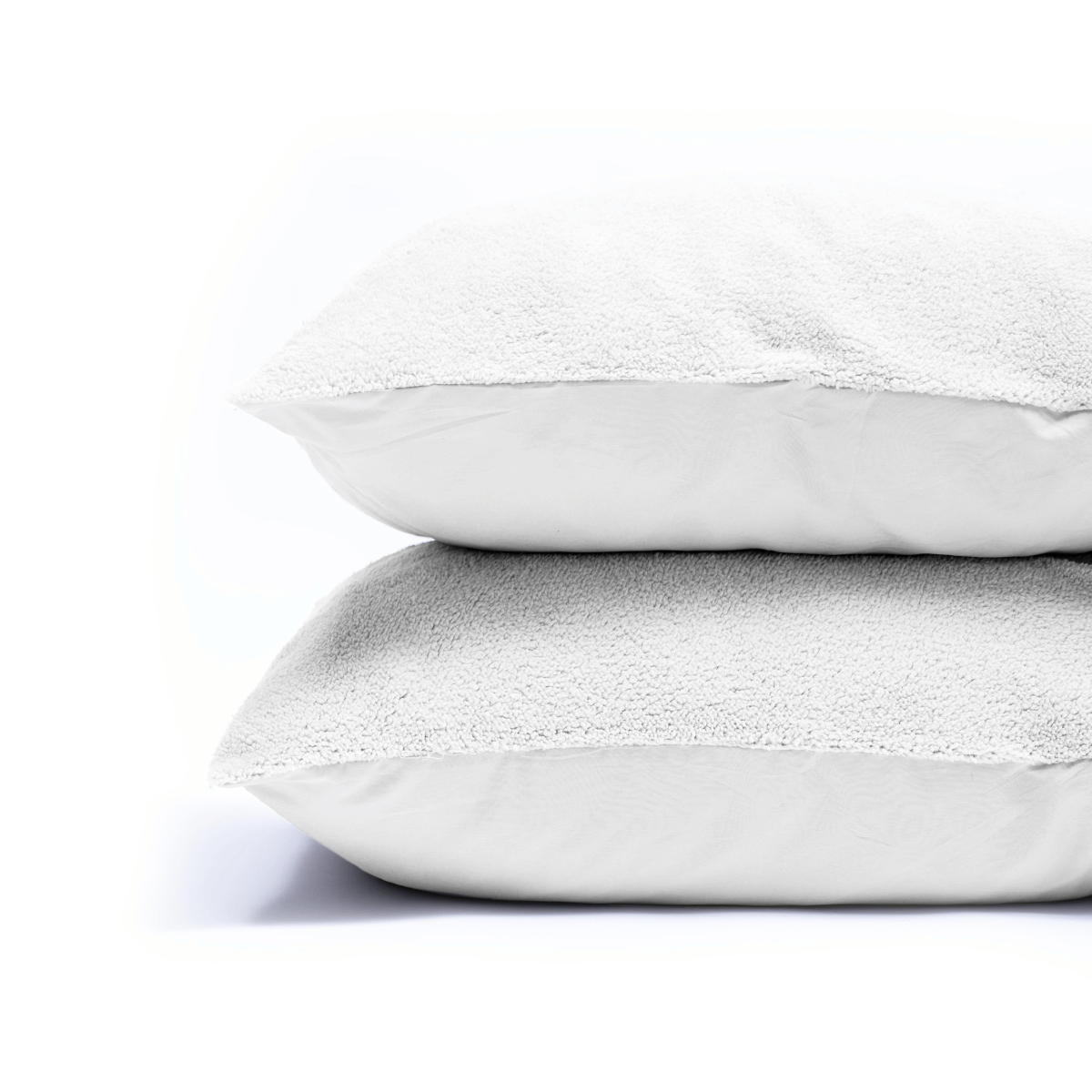 Ensemble de 2 taies d'oreiller Zelesta Teddy - Blanc